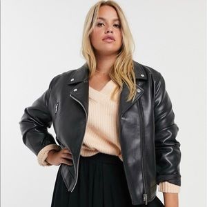 Asos Curve Leather Jacket